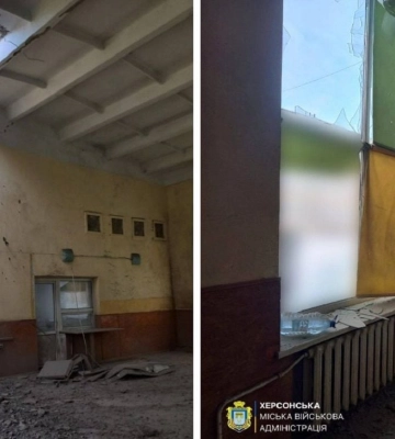 Россияне обстреляли Херсон, повреждено одно из учебных заведений
