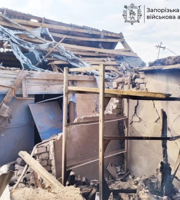 Унаслідок російського удару по Запоріжжю поранено чоловіка (Відео)