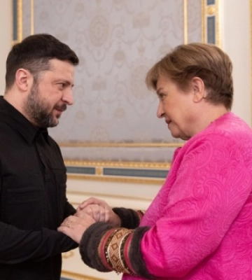 Зеленський обговорив з очільницею МВФ нову програму підтримки України