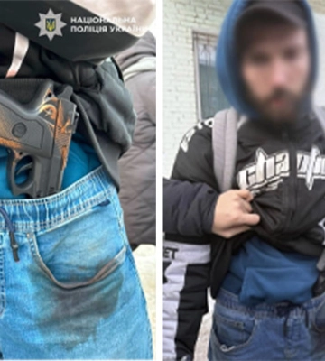 У Києві чоловік безрезультатно намагався пограбувати пункти обміну валют іграшковим пістолетом