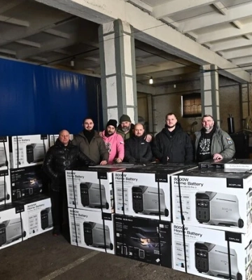 Из Чехии в Киевскую область доставили 60 EcoFlow для пунктов несокрушимости