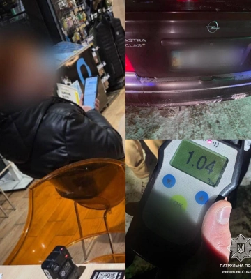 У Дубні під час комендантської години патрульні зупинили нетверезу водійку