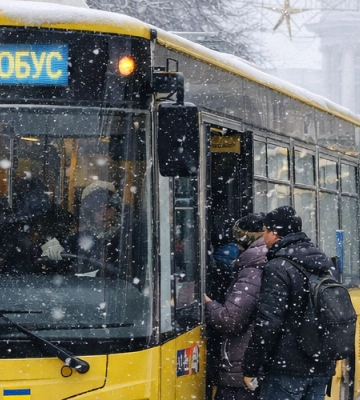 Як курсують безкоштовні соціальні автобуси в Одесі 21 січня
