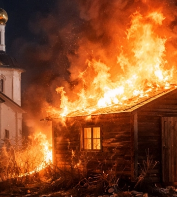 На території храму в Одеській області сталася пожежа