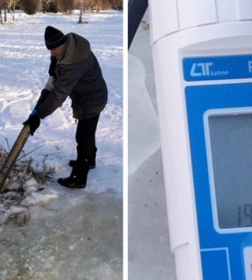 Як у Луцьку рятують рибу від зимової задухи