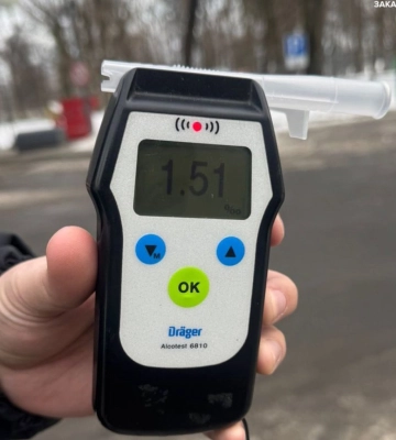 1,51 проміле, заборона суду і знову за кермом: в Ужгороді патрульні зупинили порушника-рецидивіста