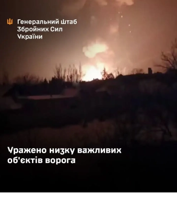Уражено нафтобазу, РЛС та інші важливі об’єкти ворога, - Генштаб ЗСУ