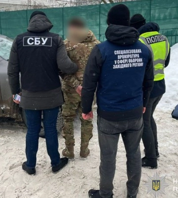 На Тернопільщині затримали заступника начальника одного з районних ТЦК СП