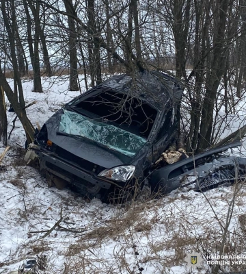 Внаслідок ДТП на Харківщині загинуло немовля та дістали поранення молода жінка і маленька дитина