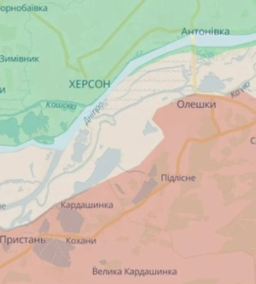 Сили оборони: росіяни залишили позиції на острові Олексіївський на Херсонщині