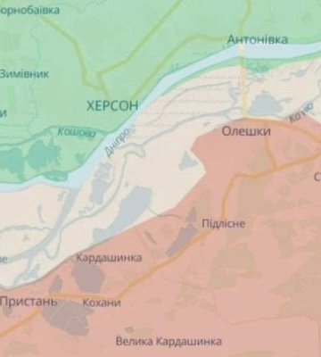 Сили оборони Півдня: Росіяни залишили позиції на острові Олексіївський на Херсонщині