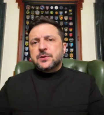 Звернення Володимира Зеленського наприкінці 1433-го дня війни
