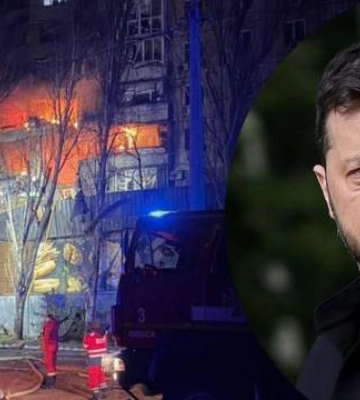 Россия била фактически по центру города, – Зеленский рассказал детали удара по Одессе
