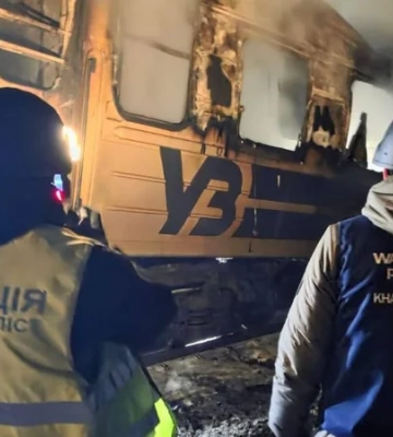 Российский удар дронами по поезду в Харьковской области: погибли три человека