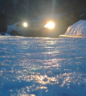 Ледяной дождь: часть окружной Харькова — непроездная, трассы открыли