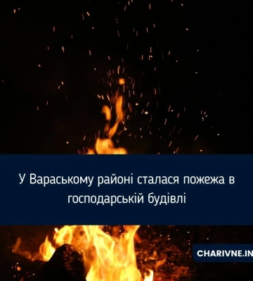 У селі на Рівненщині горіла господарська будівля (ВІДЕО)