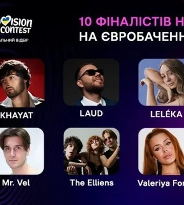 Фінал — 7 лютого. Букмекери назвали ймовірного переможця Нацвідбору на Євробачення 2026