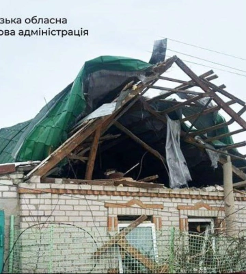 Через обстріли РФ у Запорізькій області загинула людина, ще двоє – поранені