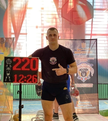  Рятувальники Полтавщини вибороли нагороди на Чемпіонаті України з гирьового спорту