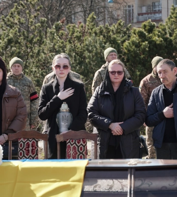 В Ужгороді попрощалися із полеглим воїном Борисом Тараненком