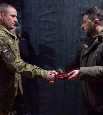 Зеленський у Дружківці відзначив воїнів державними нагородами