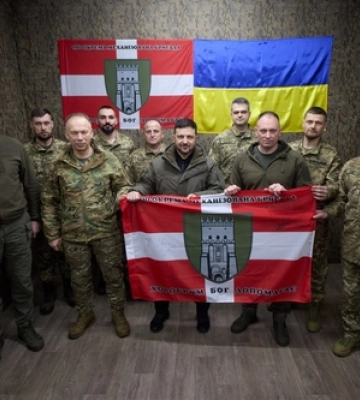 Зеленський нагородив воїнів волинської «Сталевої сотки» 