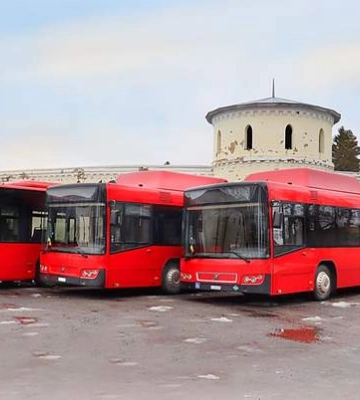 Из Швейцарии в Тростянец прибыли автобусы, ездящие на метане