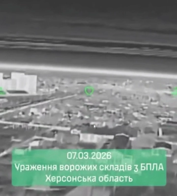 Командувач Сил безпілотних систем ЗСУ Бровді повідомив про ураження складів дронів на окупованій Херсонщині. ВІДЕО