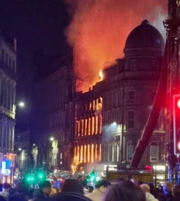 В Шотландии пожар в вейп-шопе вызвал хаос на железной дороге