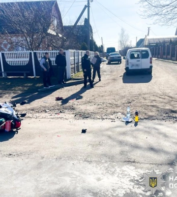 На Рівненщині неповнолітній мотоцикліст сів за кермо напідпитку