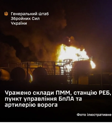 ВСУ поразили склады ГСМ, станцию РЭБ, пункт управления БпЛА и артиллерию окупантов в Донецкой области