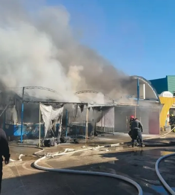 Одещина: сталася пожежа на одному з найбільших промринків Європи 
