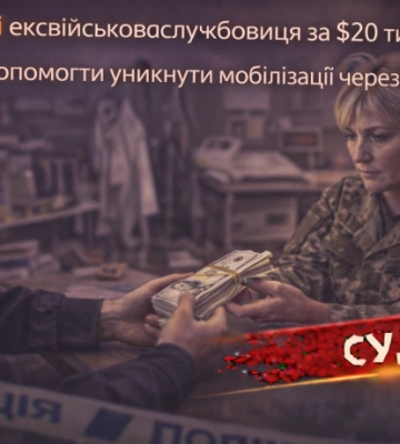 У Дніпрі ексвійськовослужбовиця за $20 тисяч обіцяла допомогти уникнути мобілізації через ВЛК