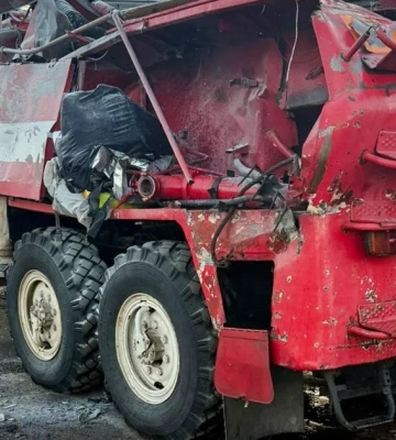 Спасатели дважды попали под удары во время повторных обстрелов в Харьковской области