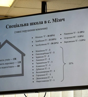 Понад тисяча підписів: в Рівненській обласній раді розглянули петицію щодо спеціальної школи в Мізочі