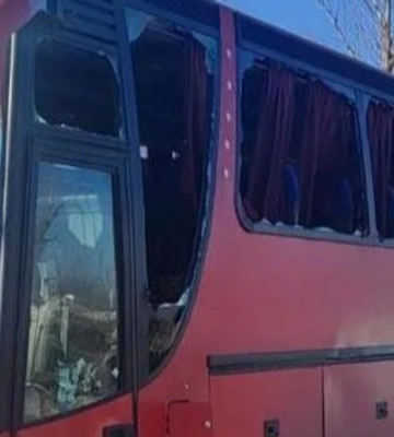 Російські війська вдарили по рейсовому автобусу «Харків – Великий Бурлук»