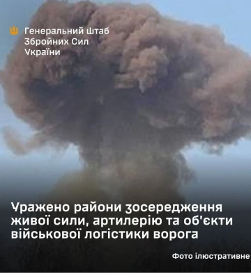 Сили оборони атакували скупчення живої сили та логістику ворога на окупованих територіях - Генштаб