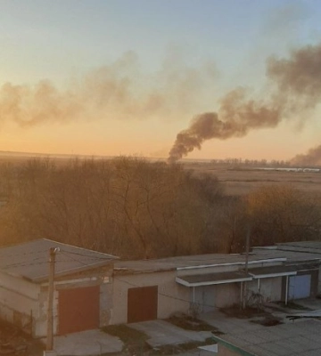 На Одещині сталася масштабна пожежа