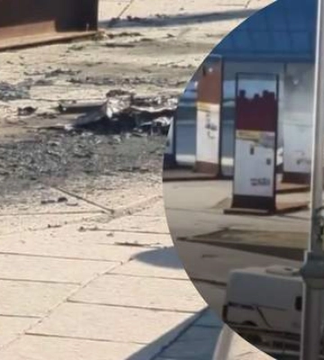 Обломки "Шахеда" упали прямо под Монумент Независимости: в сети показали видео