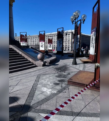 У самому центрі Києва впали уламки БпЛА