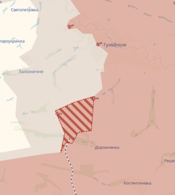 Ворог просунувся поблизу Дорожнянки на Запоріжжі, - DeepState. КАРТА