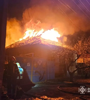 Ночной пожар на Днепропетровщине унес жизнь мужчины