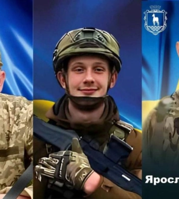 Рівненщина провела в останню путь трьох воїнів - Ярослава Новака, Геннадія Торлопа і Сергія Федорчука