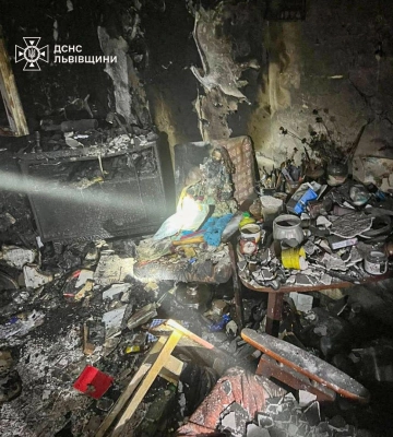 У Шептицькому під час пожежі загинув пенсіонер