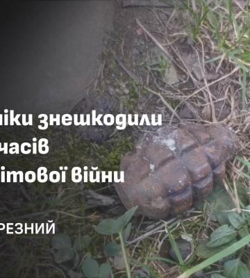 На Закарпатті під час прогулянки чоловік знайшов стару вибухівку