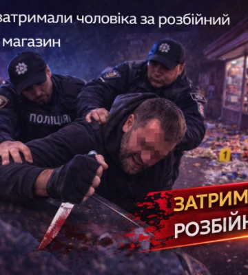 У Дніпрі затримали чоловіка за розбійний напад на магазин