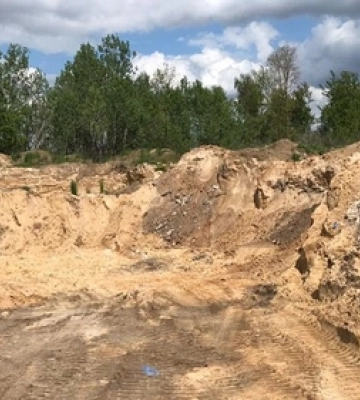 На Волині виявили незаконний видобуток піску: відкрито кримінальне провадження (відео)