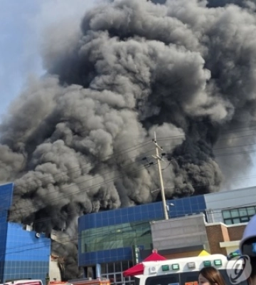 В Южной Корее на заводе автозапчастей произошел пожар, есть десятки пострадавших: жуткие кадры