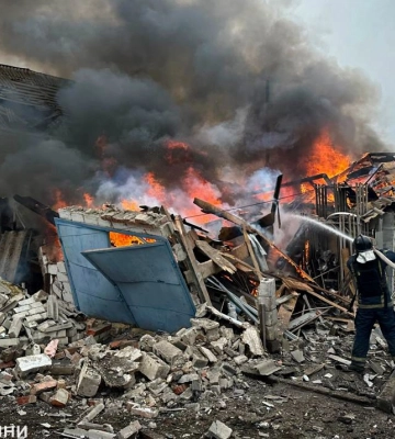 Двое пострадавших в Чугуеве в результате удара беспилотника