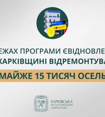 Понад 5 тисяч жителів Харківщини придбали житло за програмою єВідновлення